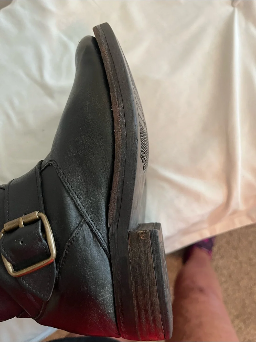 Jefferey Campbell Classic Tall Black Leather Riding Boots